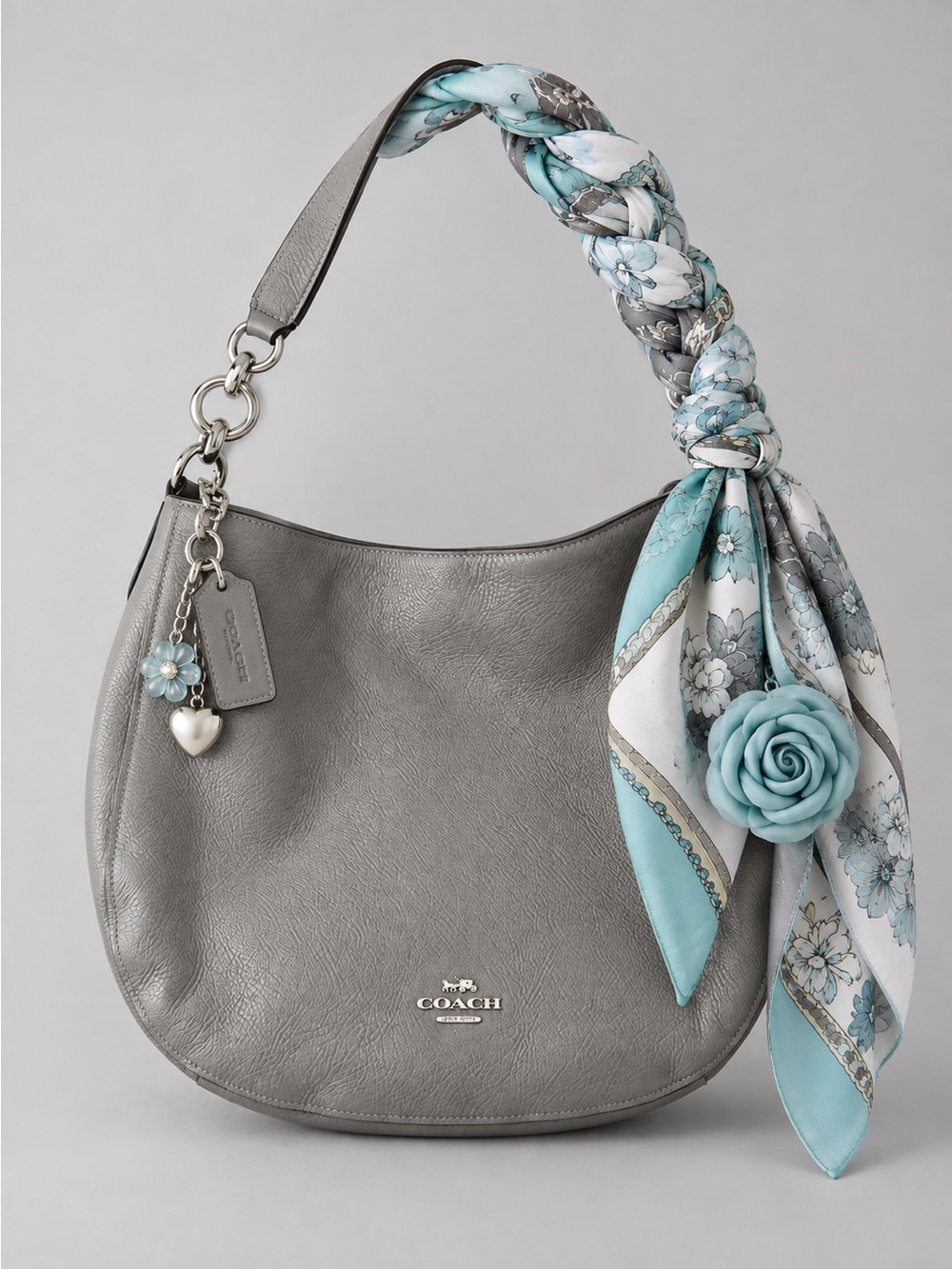 Vintage Coach Soho Pebbled-Leather Hobo with Crossbody Strap F18882